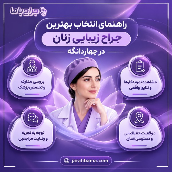 خدمات تخصصی بهترین جراح زیبایی زنان در چهاردانگه